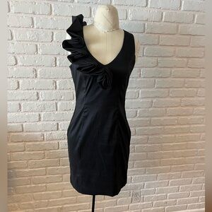 David’s Bridal black evening dress